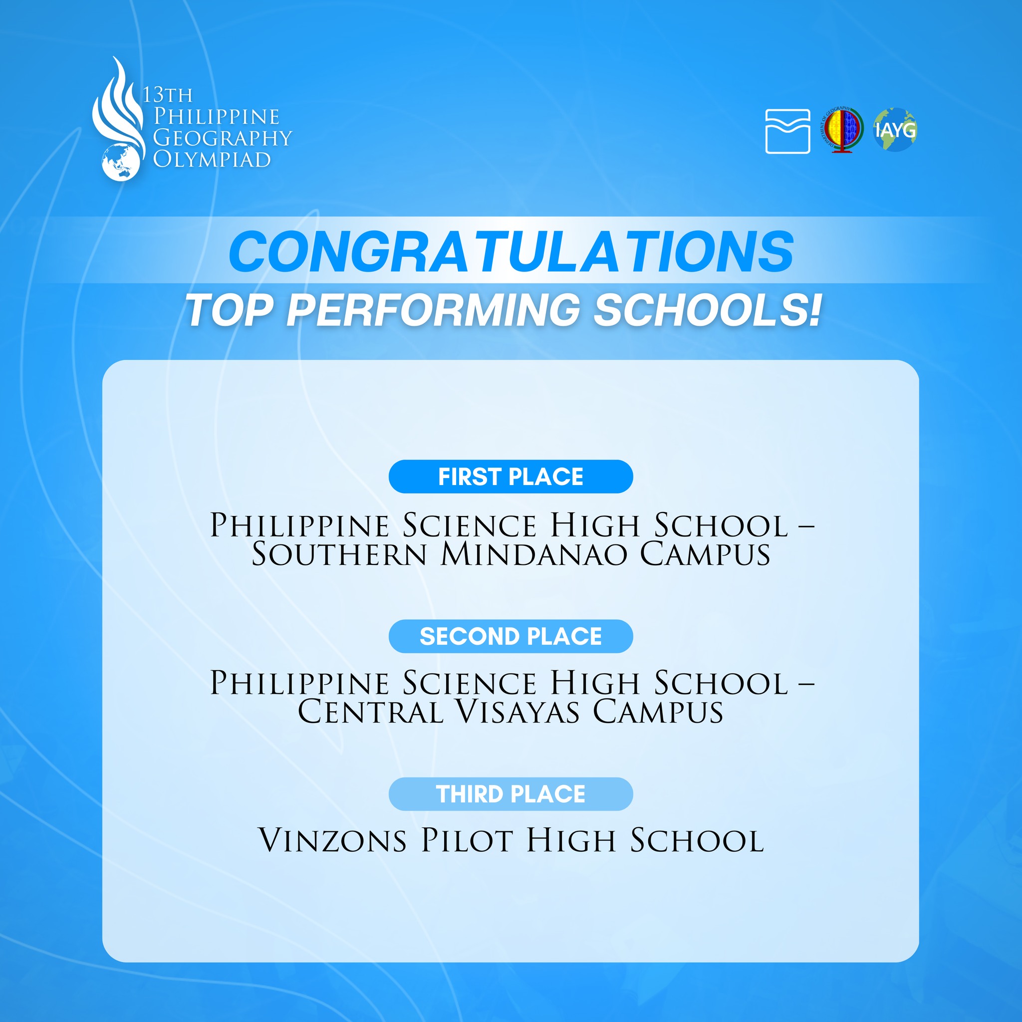 Vinzons Pilot High School sa lalawigan ng Camarines Norte napabilang sa Top 3 Performing School sa Boung bansa